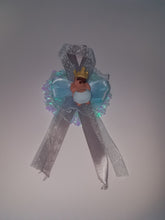 12  cold porcelain sleeping baby with crown royalty theme  on tulle for capia