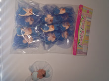 12  cold porcelain sleeping baby with crown royalty theme  on tulle for capia