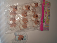 12  cold porcelain sleeping baby with crown royalty theme  on tulle for capia