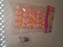12  cold porcelain sleeping baby with crown royalty theme  on tulle for capia