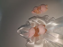 12  large cold porcelain sleeping baby with cap 2 inches