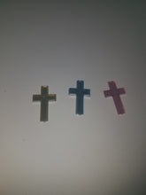 24 acrylic cross religious charms for crafts /capias