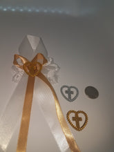 24 Heart in cross acrylic charm for crafts/capias