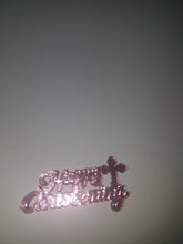 24 Acrylic " Happy Christening" charms for crafts /capias