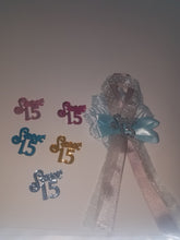 24 sweet 15 acrylic charms  for crafts capias  birthday