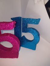 Glittered Styrofoam #15  sweet 15 quince centerpiece party decor