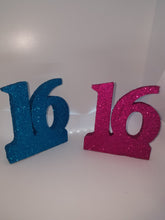 Glittered Styrofoam #16  sweet 16 anniversary  centerpiece party decor
