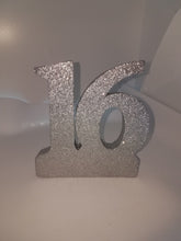 Glittered Styrofoam #16  sweet 16 anniversary  centerpiece party decor