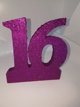 Glittered Styrofoam #16  sweet 16 anniversary  centerpiece party decor