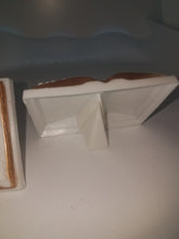 12 plastic cross and bible favors 2x3  white and  gold
