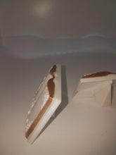 12 plastic cross and bible favors 2x3  white and  gold