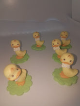 6 Cold porcelain cake  toppers cake  rubber ducky .