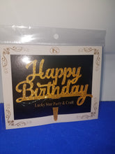 Happy Birthday Acrylic cake topper/centepiece  favor decor