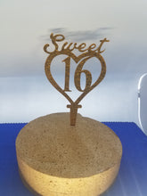 Sweet 16  Sweet 15  Acrylic cake topper/centepiece  favor decor