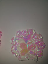 irridescent pink blue whiet  Flat carnation flowers for  capias favors crafts
