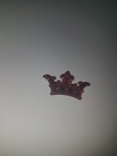 12 acrylic royalty crown charms flat back