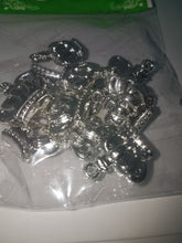 12 Gold/ Silver 3d charm favor capia guest pins