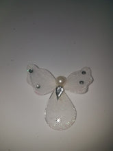 12 Mini Angel ,r with pearl  and glitters l for craft projects ,capias guestpins favors