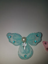 12 Mini Angel ,r with pearl  and glitters l for craft projects ,capias guestpins favors