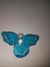 12 Mini Angel ,r with pearl  and glitters l for craft projects ,capias guestpins favors