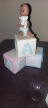 Ethnic baby block babyshower decor