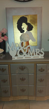 Mr and Mrs table sign wedding
