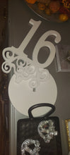 White pvc #16 cake topper 12 inches