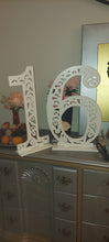 White pvc stand alone #16 table decor