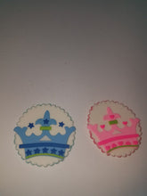 Prince or Princess cold porcelain  charms  for capia/guestpins  or favors