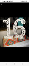 Sweet 16 stand alone  number table decor